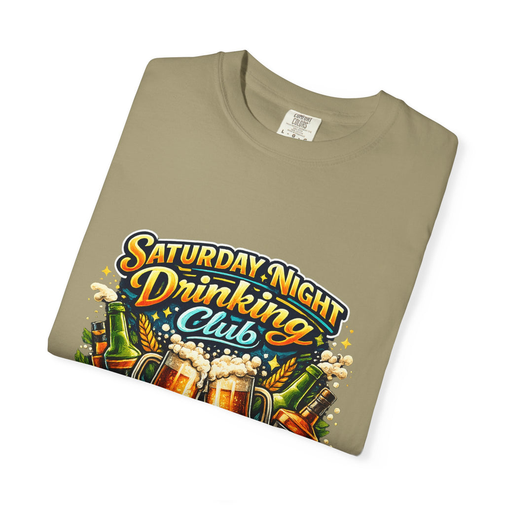 Saturday Night Drinking Club T-shirt | Beer Glasses, Bottles, Members Only
