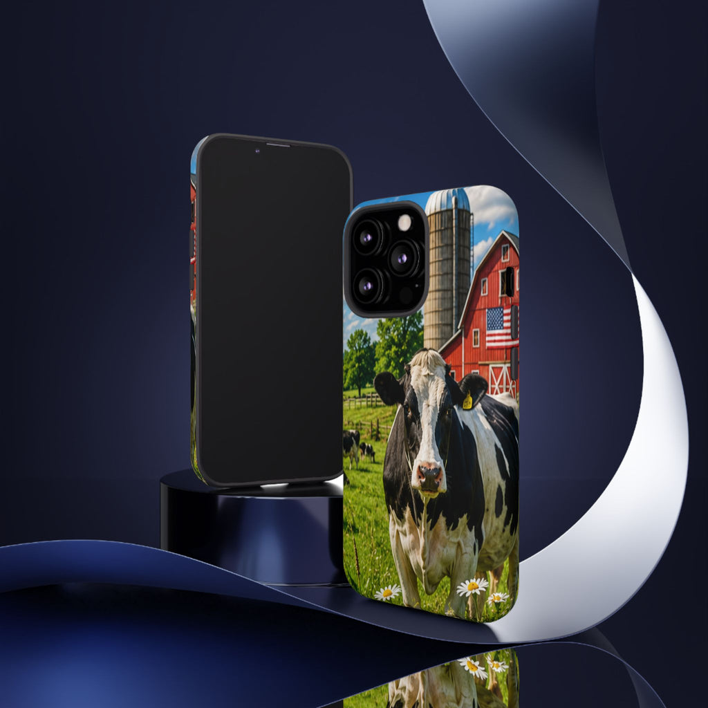 Cow Farm Phone Case — Rustic Barnyard iPhone Cover