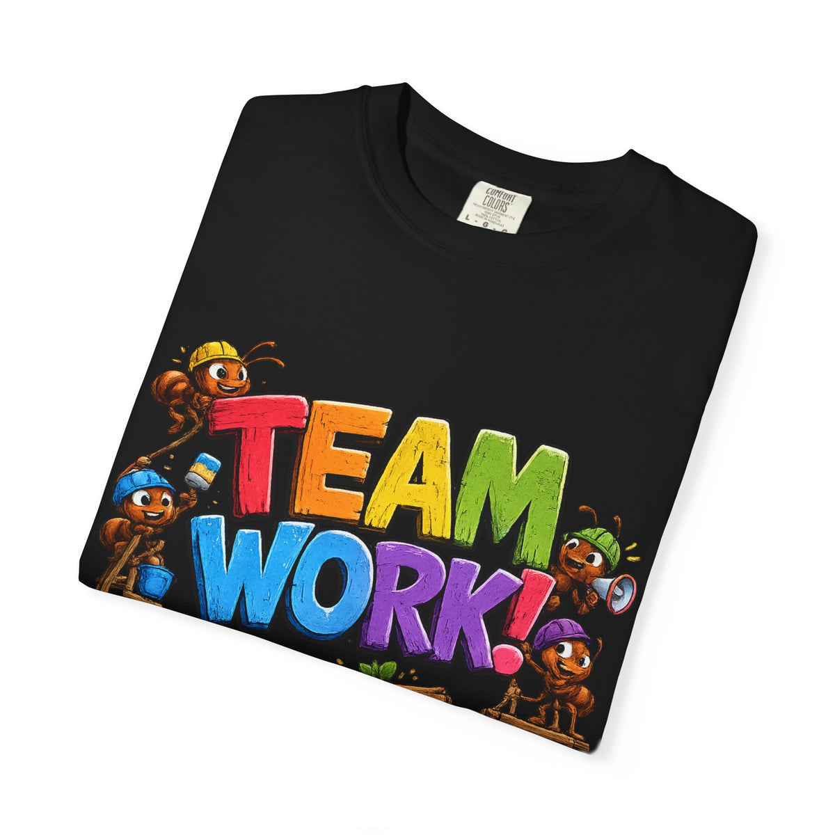 Teamwork Cartoon Ants T-shirt | Team Work Graphic Tee