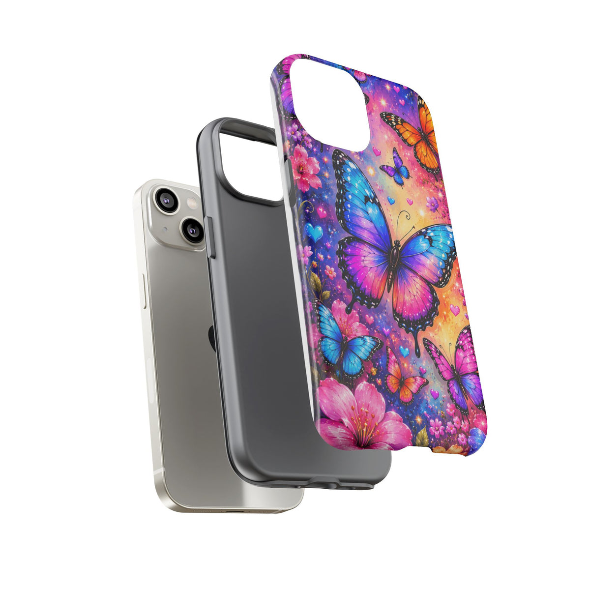 Colorful Butterfly Pattern Phone Case | Tough Cases