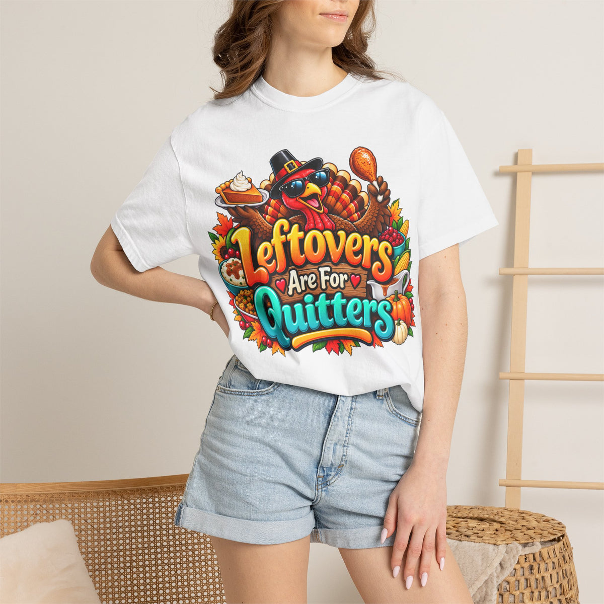 Thanksgiving 'Leftovers Are For Quitters' T-Shirt