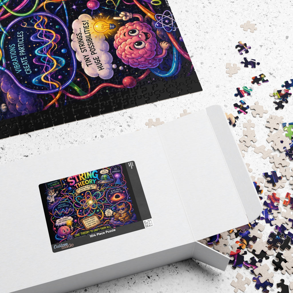 String Theory Illustrated Puzzle 520 Piece | Science Art Jigsaw