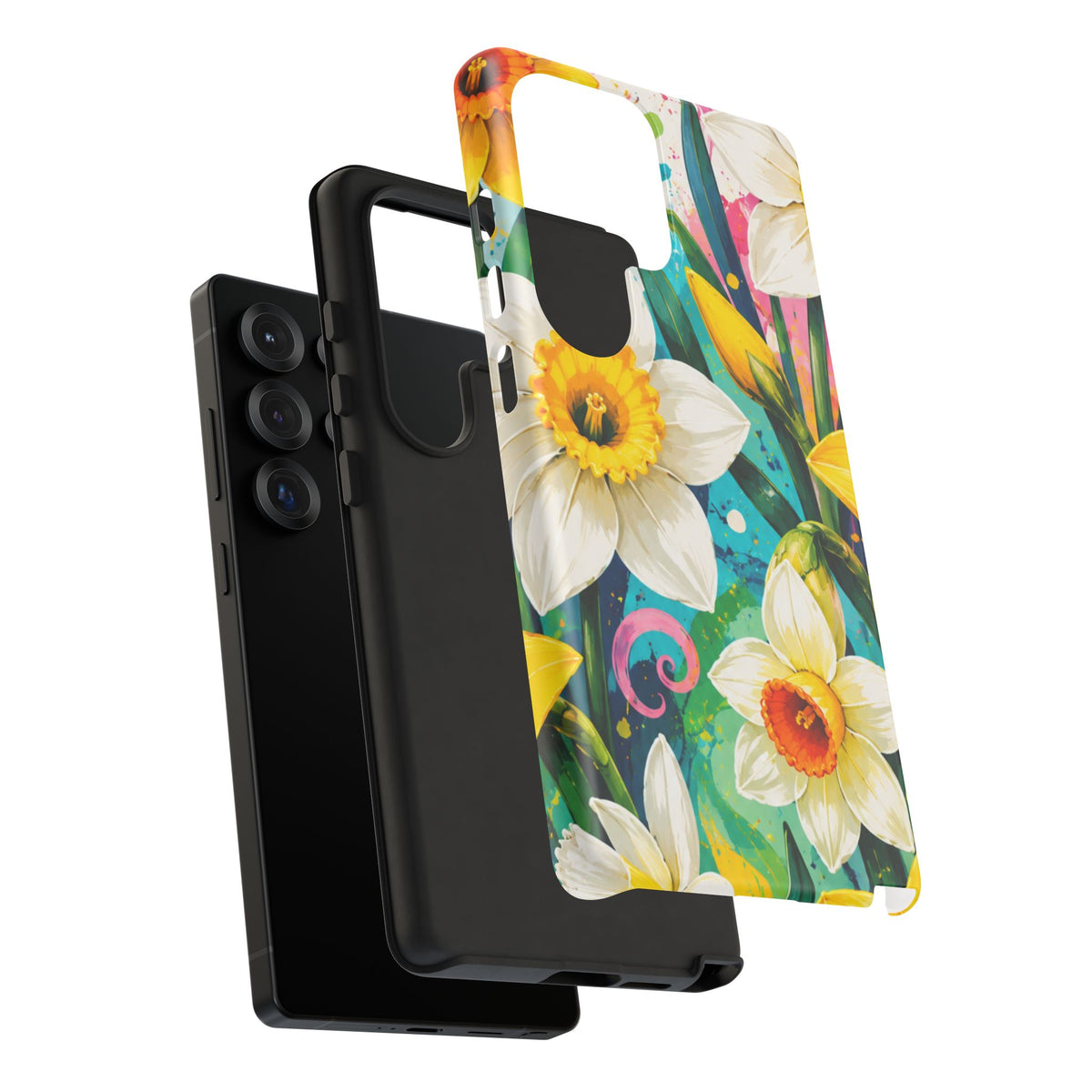 Daffodil Floral Phone Case — Bright Spring Garden Protective Cover