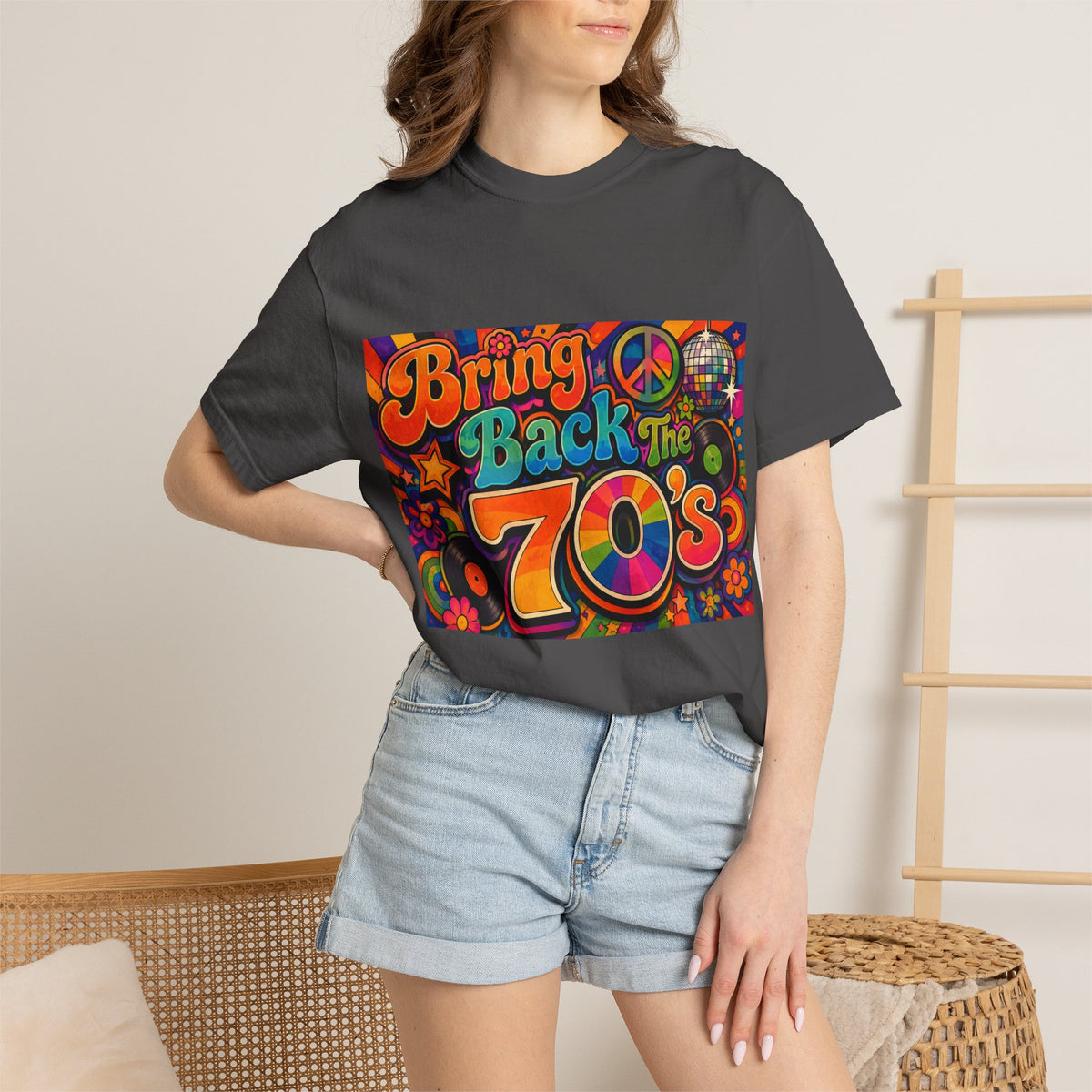 Bring Back the 70s T-shirt | Retro Psychedelic Disco Design