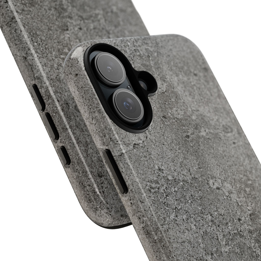 Concrete Texture Phone Case — Rugged Grey Protective iPhone Cover