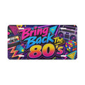 Bring Back the 80s Vanity Plate | Retro Boombox Rubik's Cube License Plate