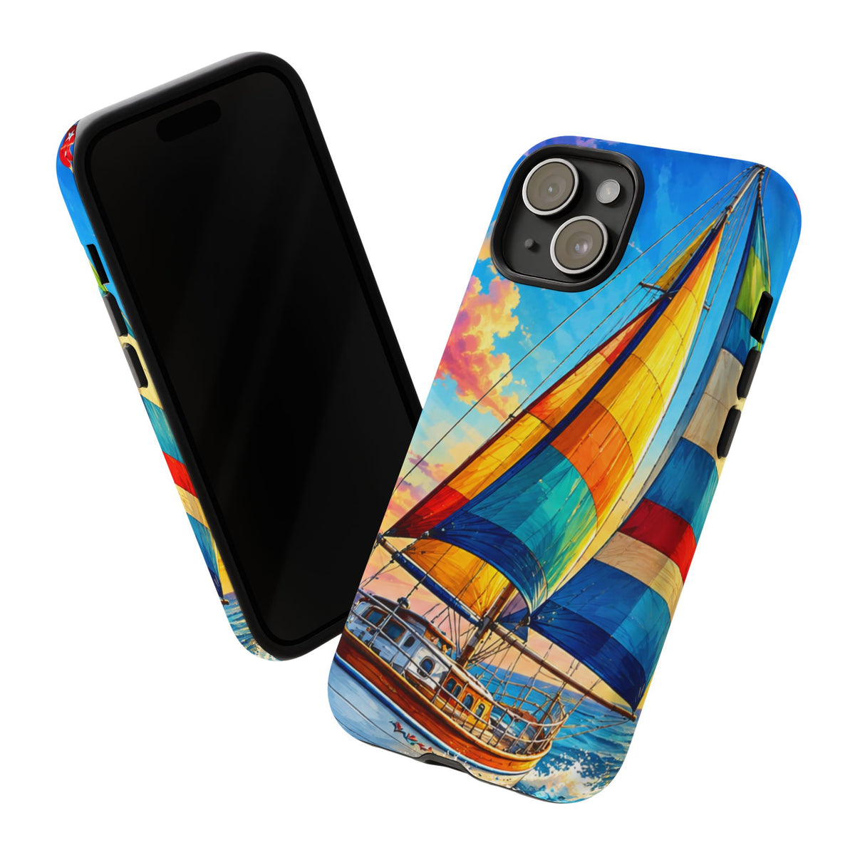 Sailboat Sunset Phone Case — Colorful Nautical iPhone Cover