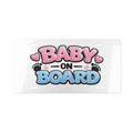 Baby on Board Vanity Plate | Pink Blue Baby Feet License Plate