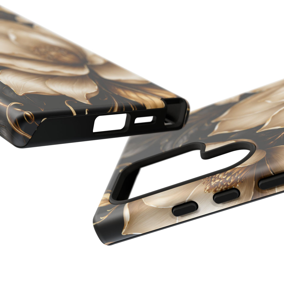 Floral Tough Case — Elegant Gold Magnolia Phone Case