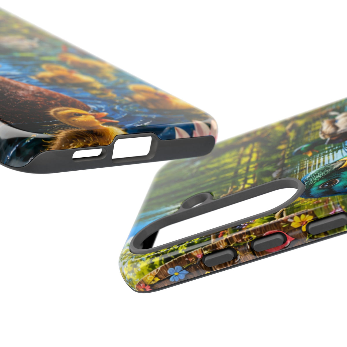 Duck Family Phone Case — Cute Mallard & Ducklings Protective Tough Case