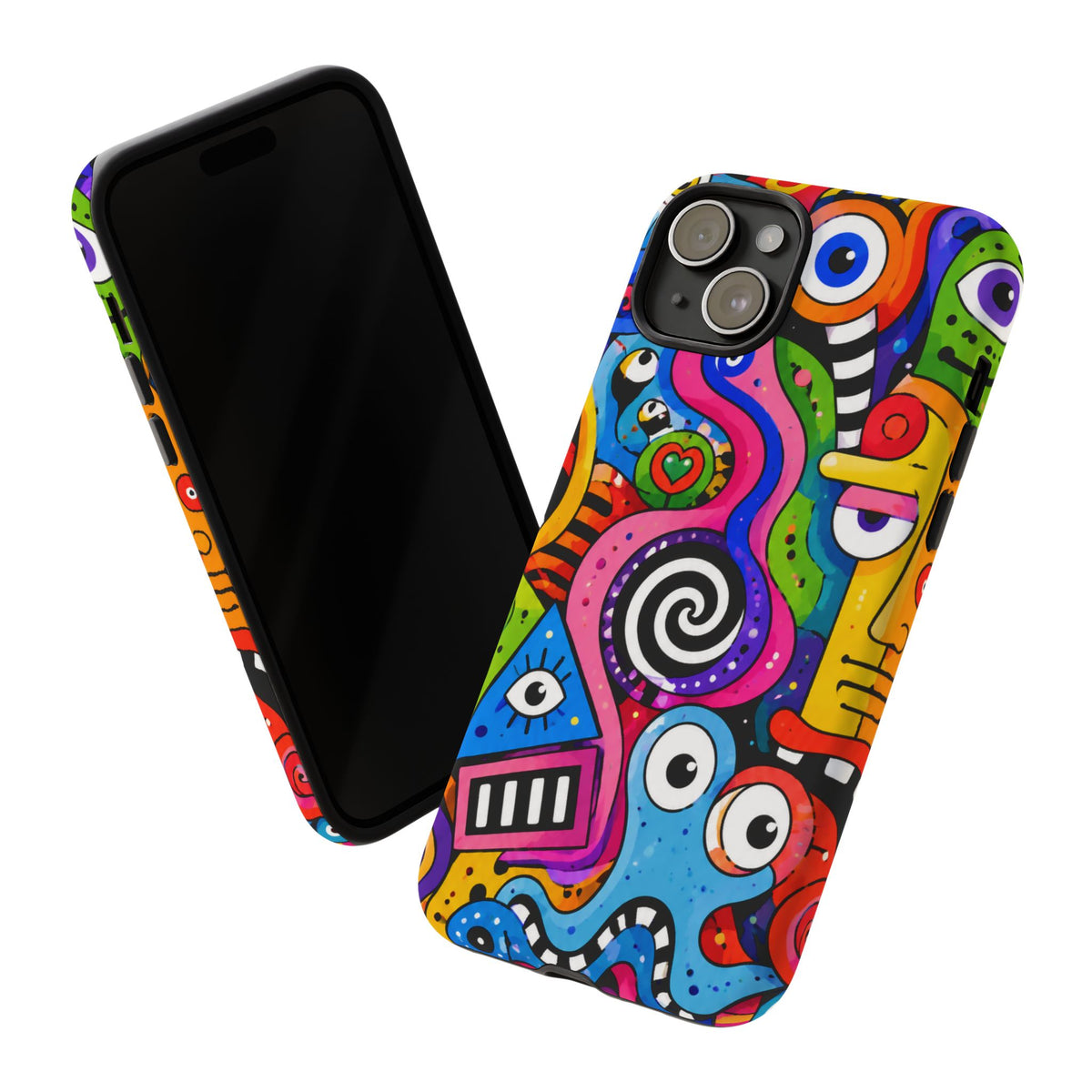Colorful Abstract Doodle Tough Phone Case