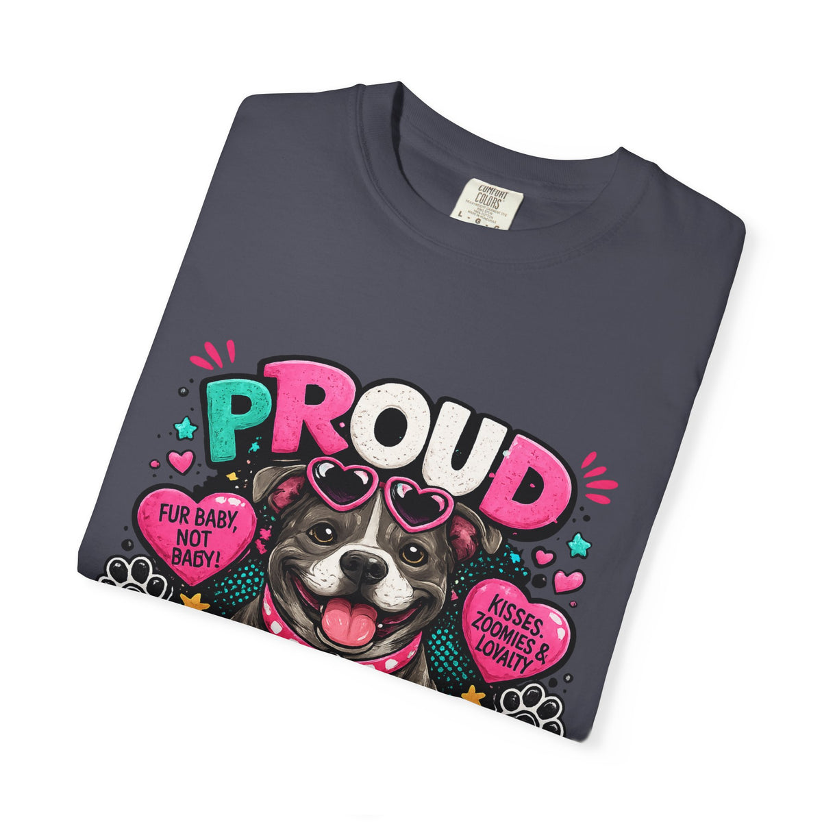 Proud Pitbull Mom T-Shirt | Cute Pitbull Illustration
