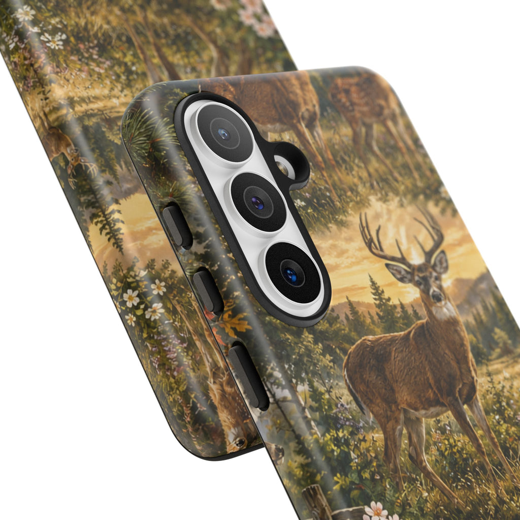 Deer Forest Phone Case — Woodland Bucks Nature iPhone Cover
