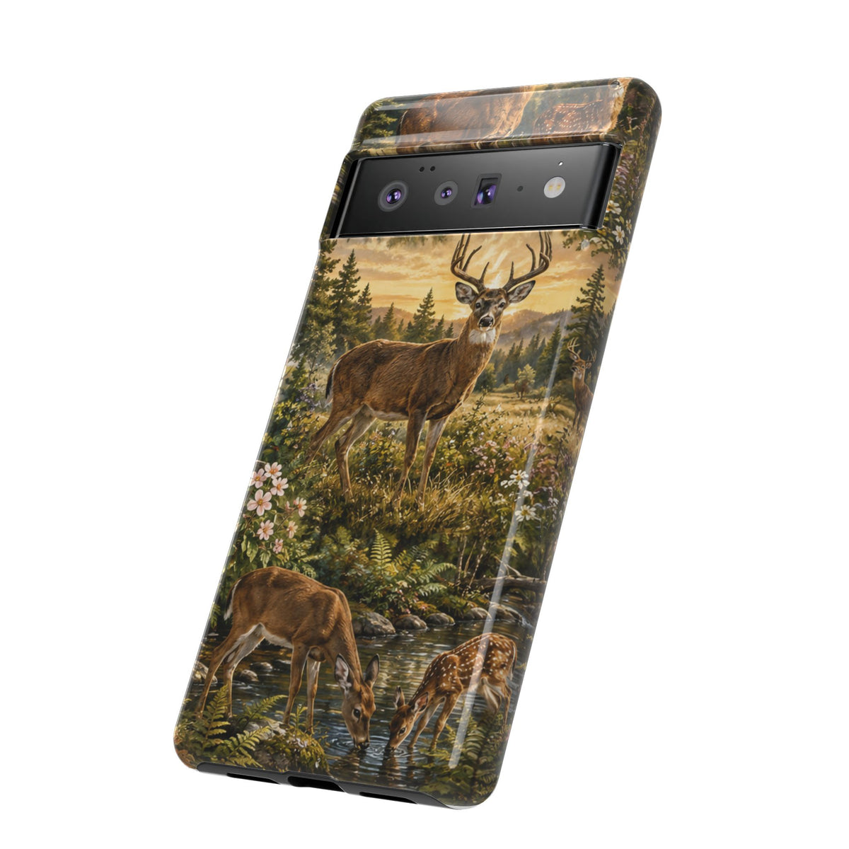 Deer Forest Phone Case — Woodland Bucks Nature iPhone Cover
