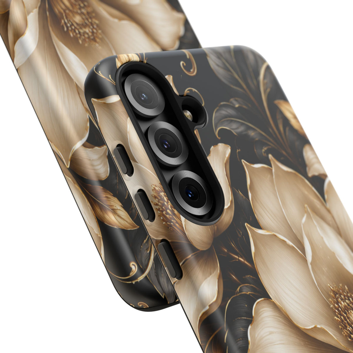 Floral Tough Case — Elegant Gold Magnolia Phone Case