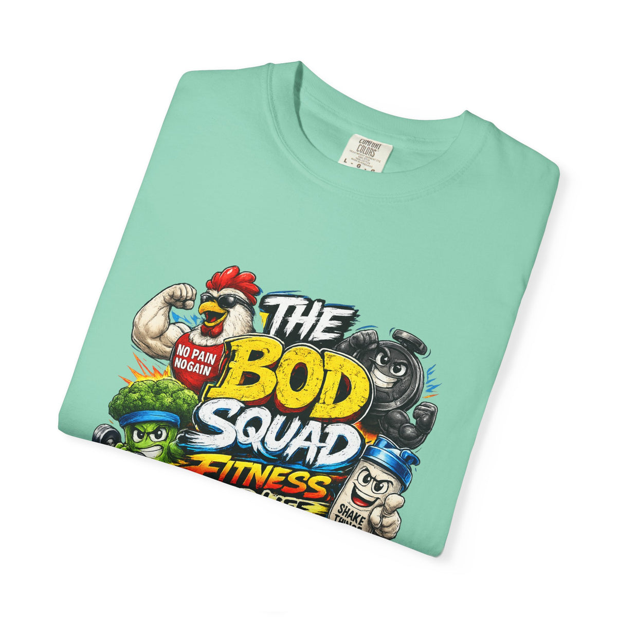 The Bod Squad Fitness For Life T-Shirt | Cartoon Gym Characters