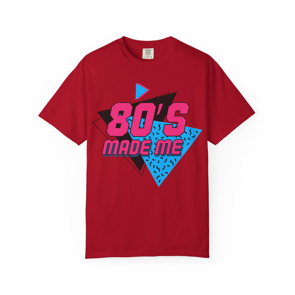 80's Made Me T-shirt | Retro 80s Neon Geometric Tee