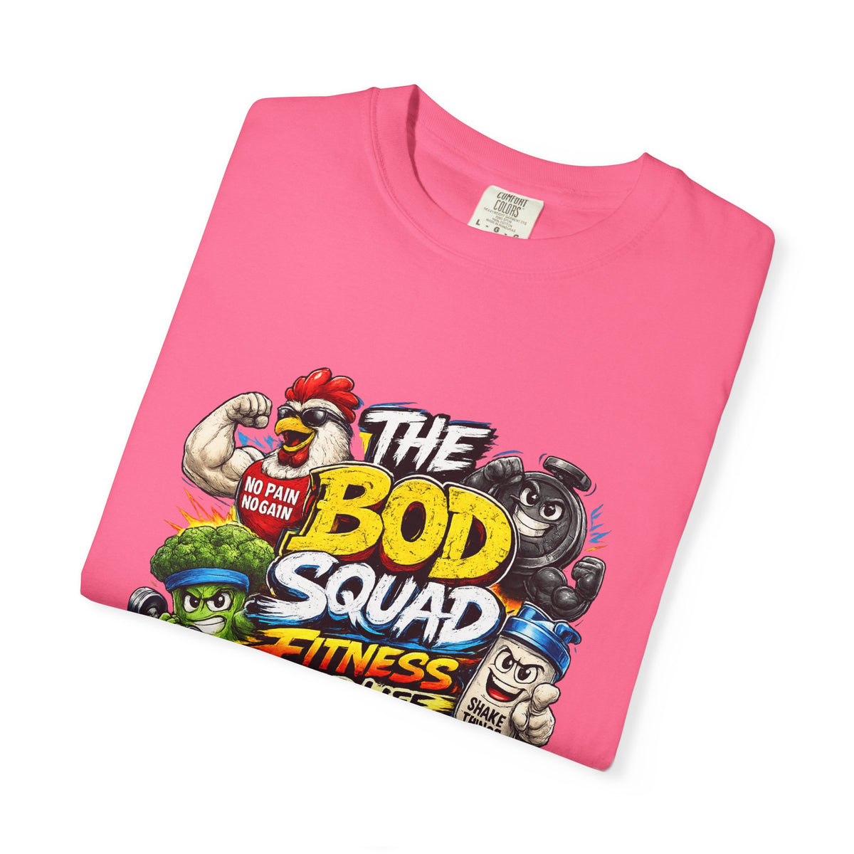 The Bod Squad Fitness For Life T-Shirt | Cartoon Gym Characters