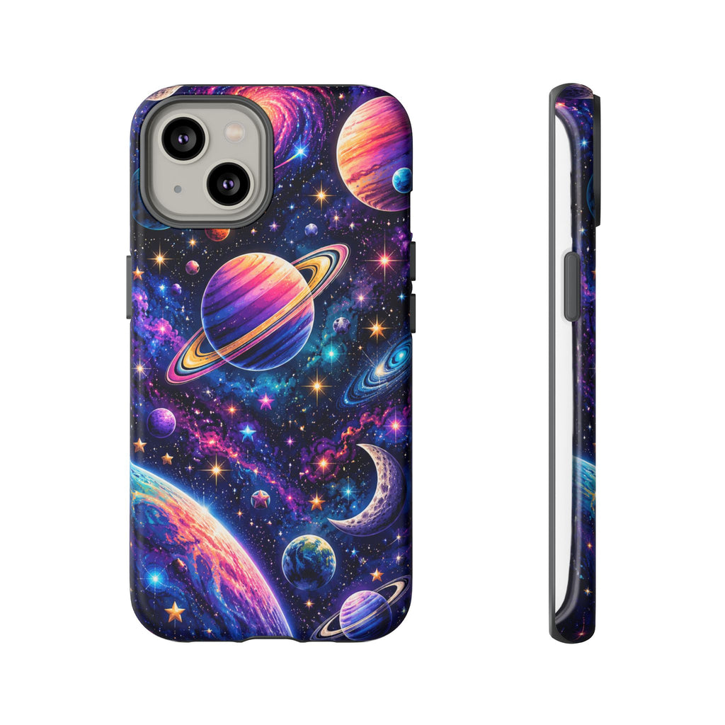 Colorful Galaxy Planets phone case | Tough Case