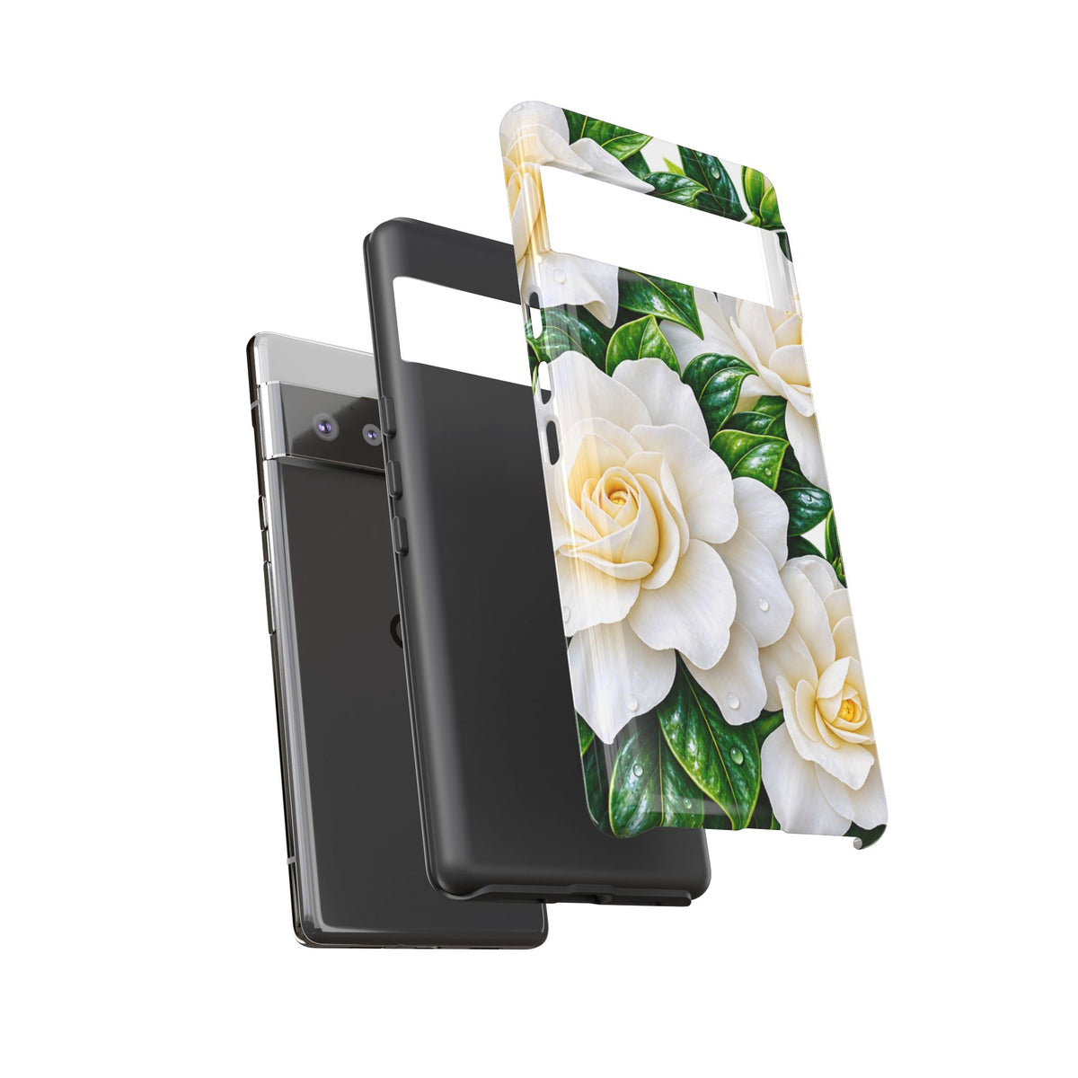 Floral Camellia Tough Case — White Gardenia Phone Cover