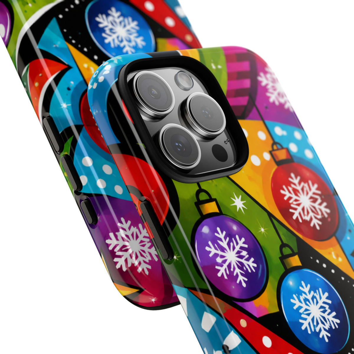 Holiday Ornament Phone Case — Colorful Festive Christmas Design