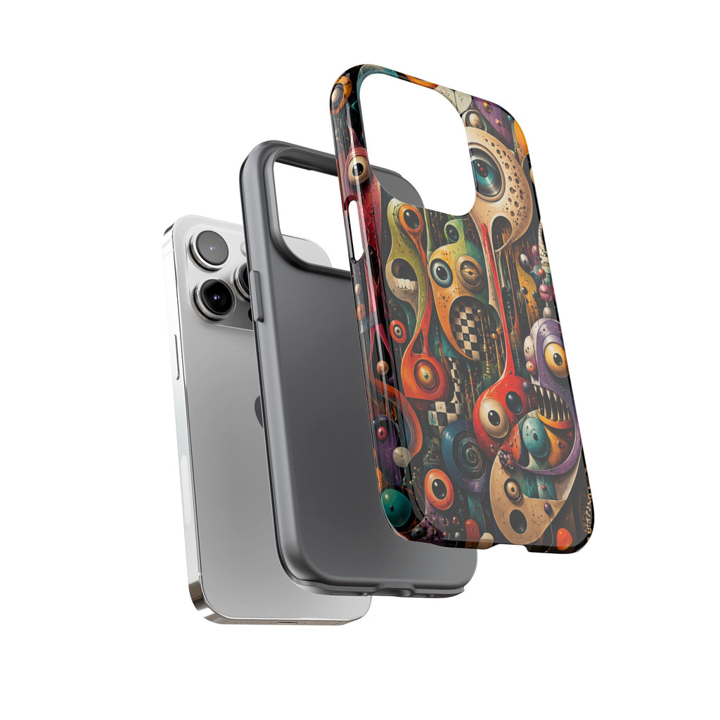 Surreal Monster Art Phone Case — Colorful Abstract Creature Design