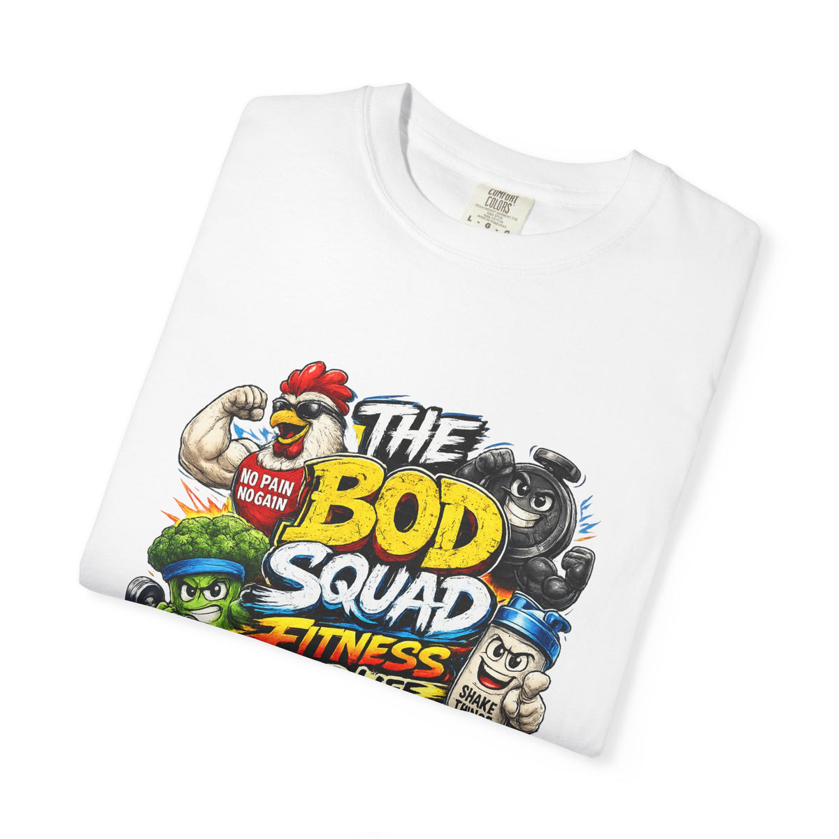The Bod Squad Fitness For Life T-Shirt | Cartoon Gym Characters
