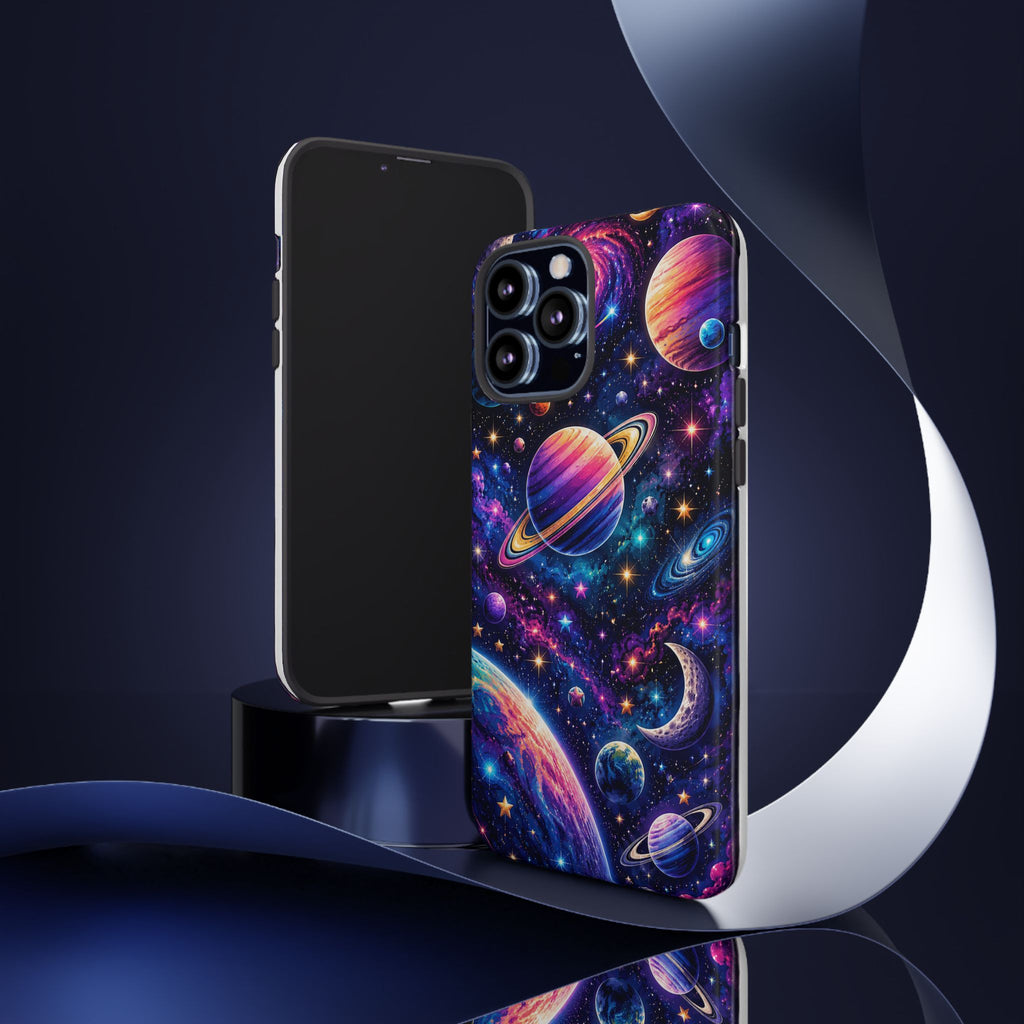 Colorful Galaxy Planets phone case | Tough Case