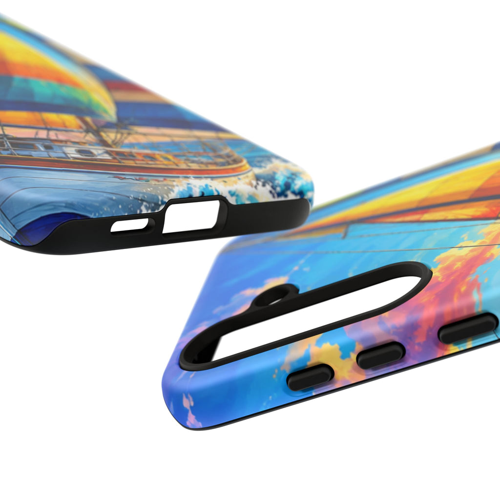Sailboat Sunset Phone Case — Colorful Nautical iPhone Cover