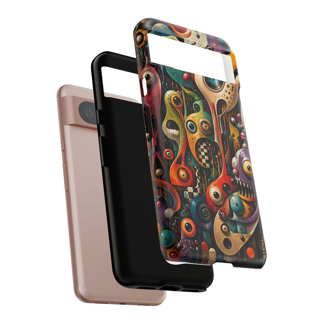 Surreal Monster Art Phone Case — Colorful Abstract Creature Design