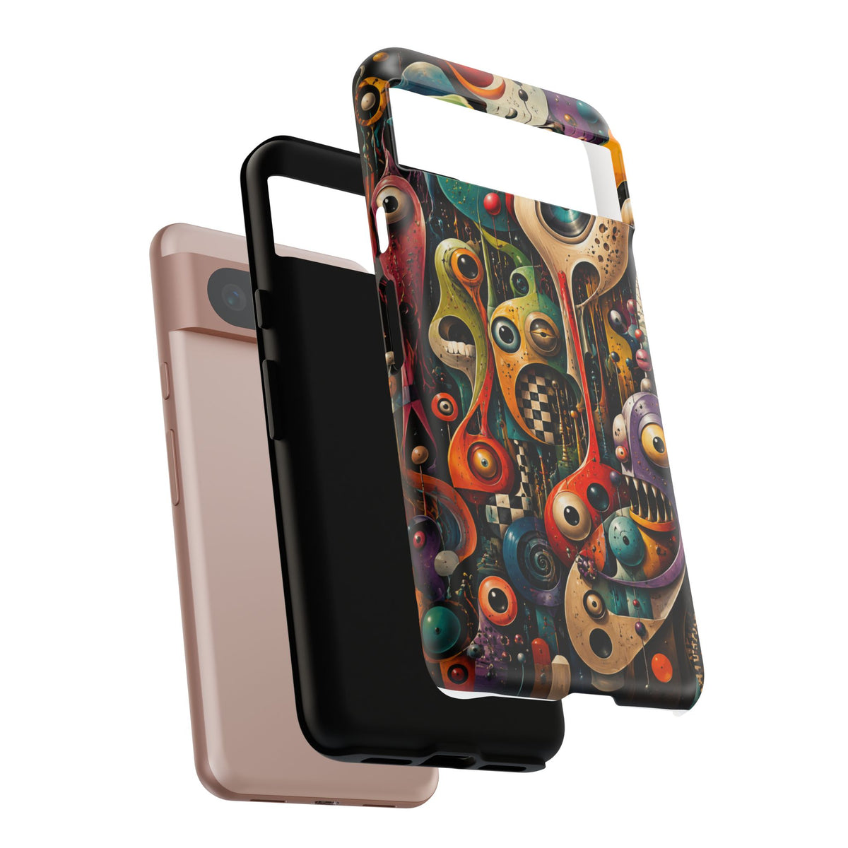Surreal Monster Art Phone Case — Colorful Abstract Creature Design