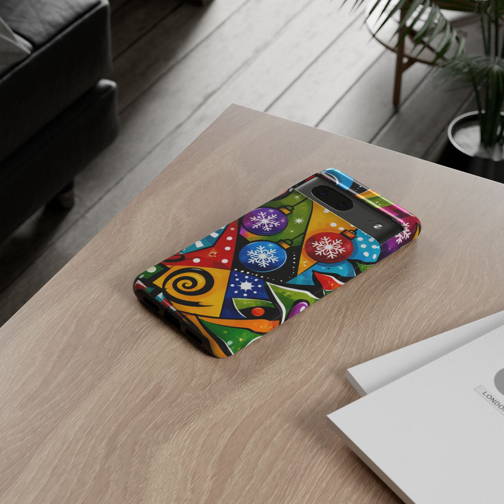 Holiday Ornament Phone Case — Colorful Festive Christmas Design