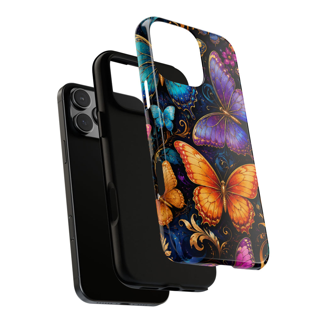 Butterfly Tough Phone Case — Colorful Floral Butterflies Protective Cover