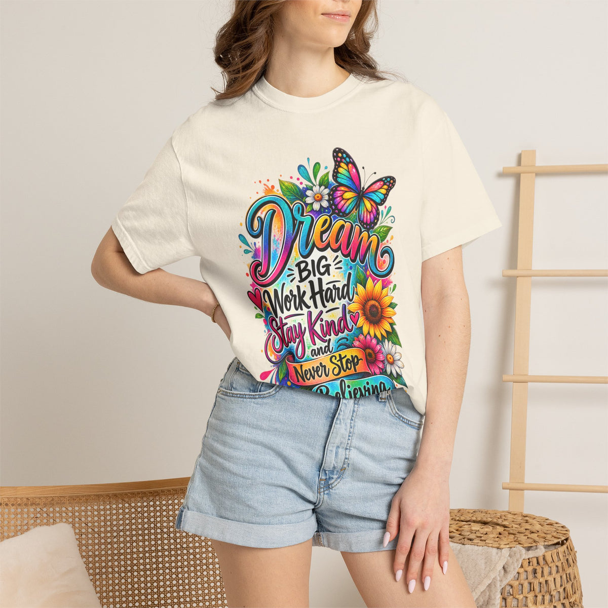 Inspirational 'Dream Big, Work Hard, Stay Kind' T-Shirt