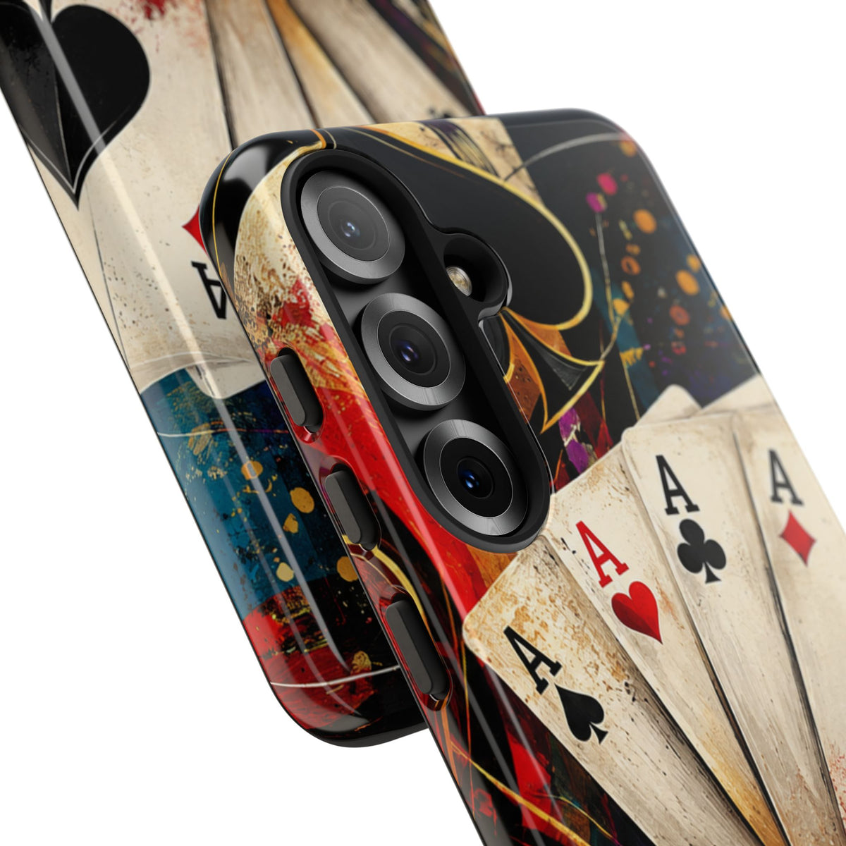 Casino Poker Ace Phone Case — Vintage Playing Cards & Chips Protective Cover