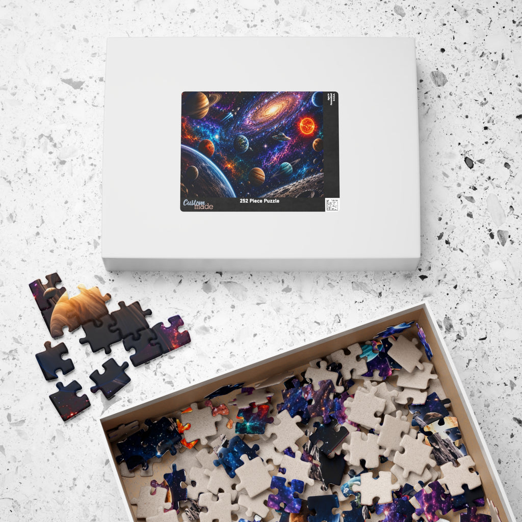 Cosmic Galaxy Jigsaw Puzzle — Space Planets & Nebulae (110/252/520/1014 pcs)