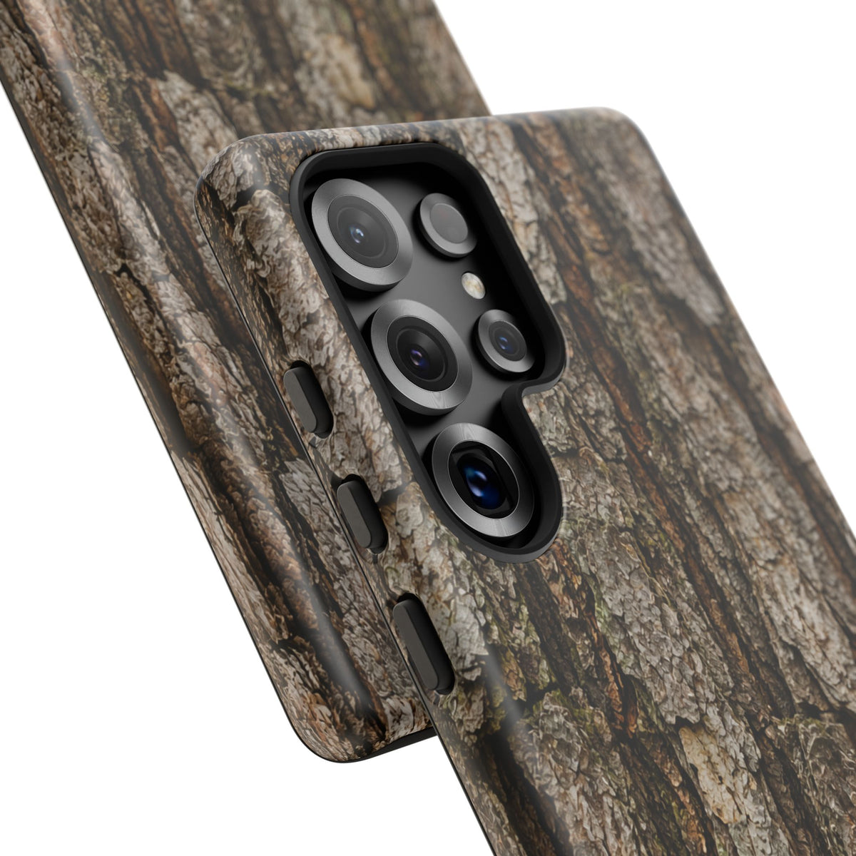 Bark Texture Phone Case - Rugged Woodland Camouflage for Nature Lovers
