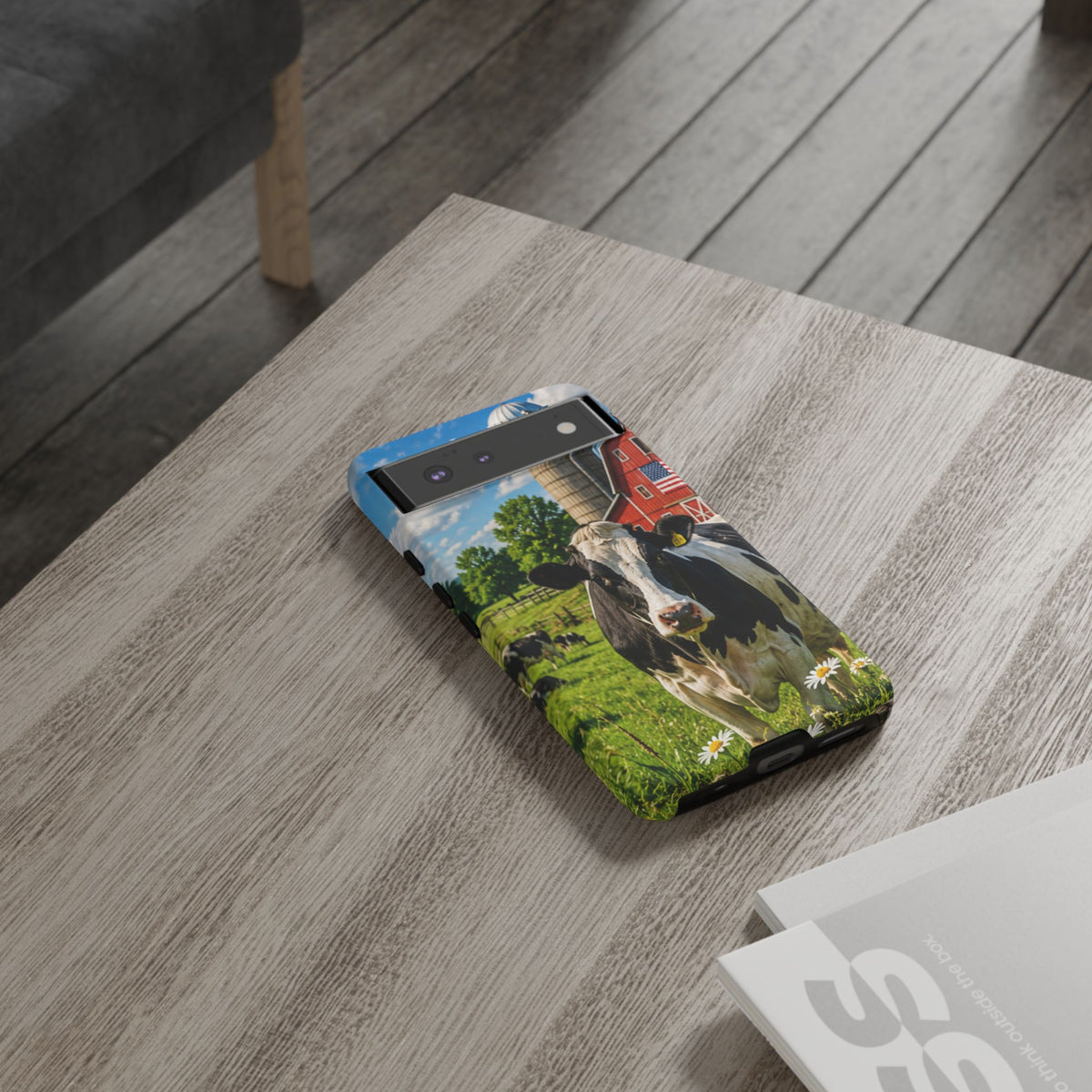 Cow Farm Phone Case — Rustic Barnyard iPhone Cover