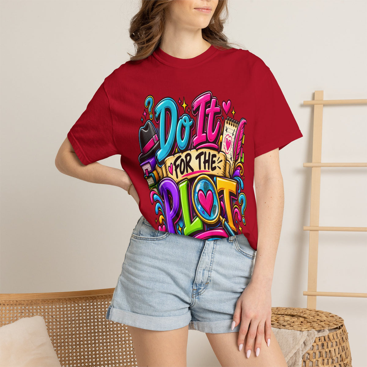 Do It For The Plot T-shirt | Book Lover Graphic Tee