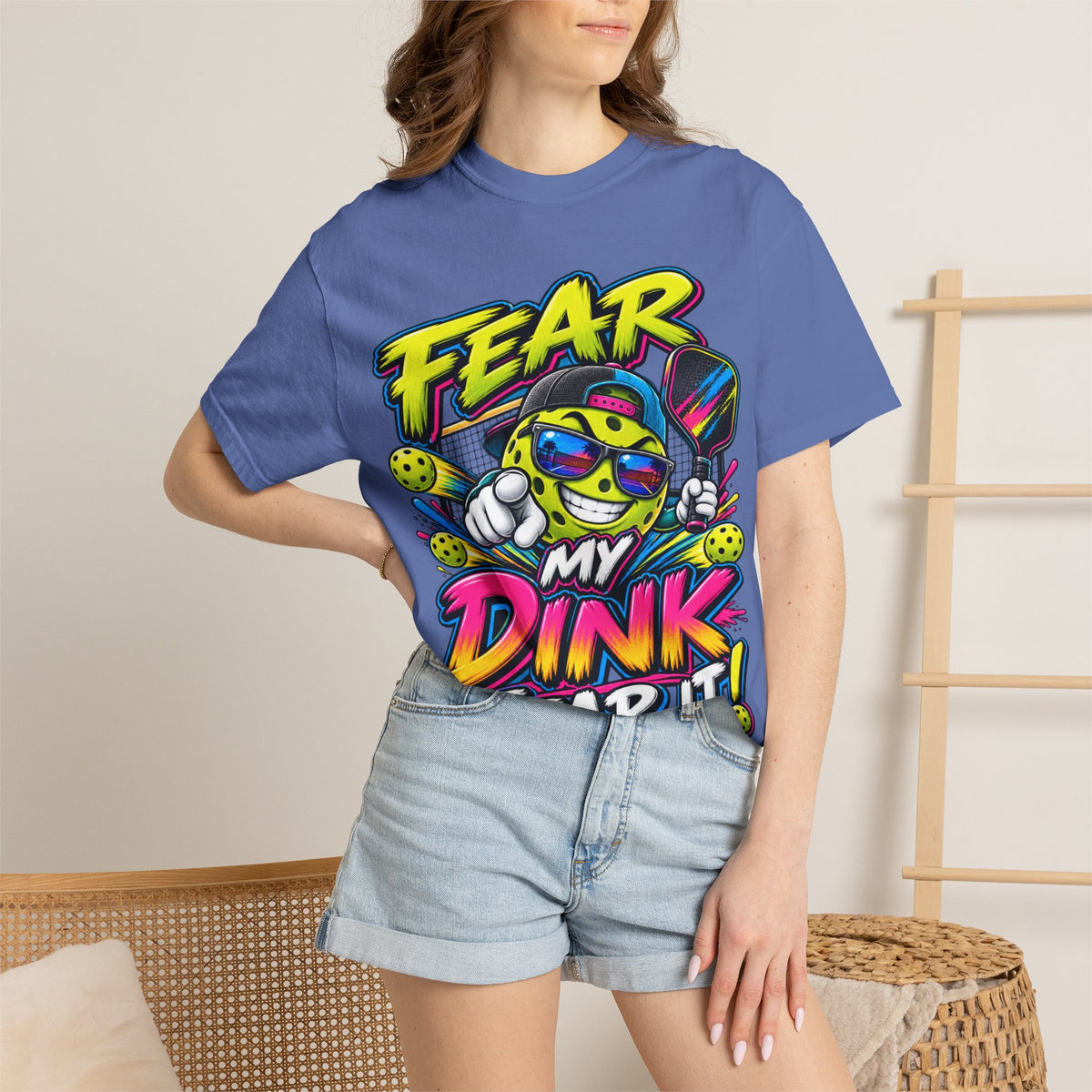 Fear My Dink Fear It! T-Shirt | Colorful Pickleball Graphic Tee