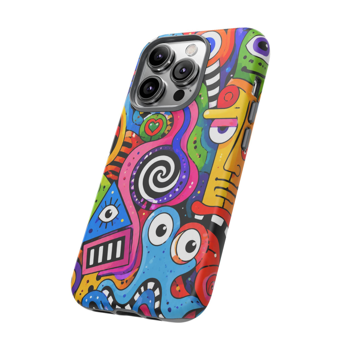 Colorful Abstract Doodle Tough Phone Case