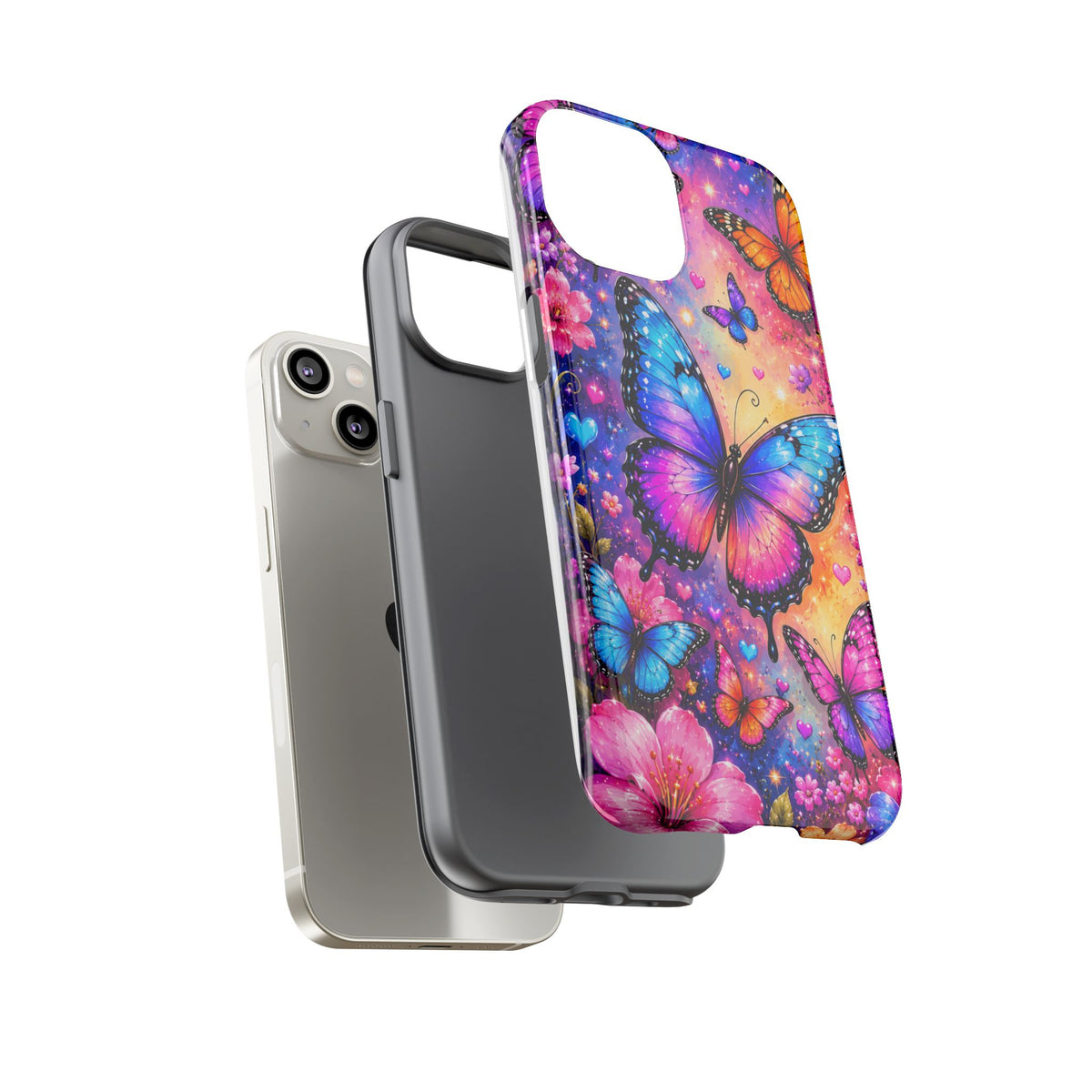 Colorful Butterfly Pattern Phone Case | Tough Cases