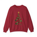 Minimal Green Ribbon Christmas Tree Sweatshirt