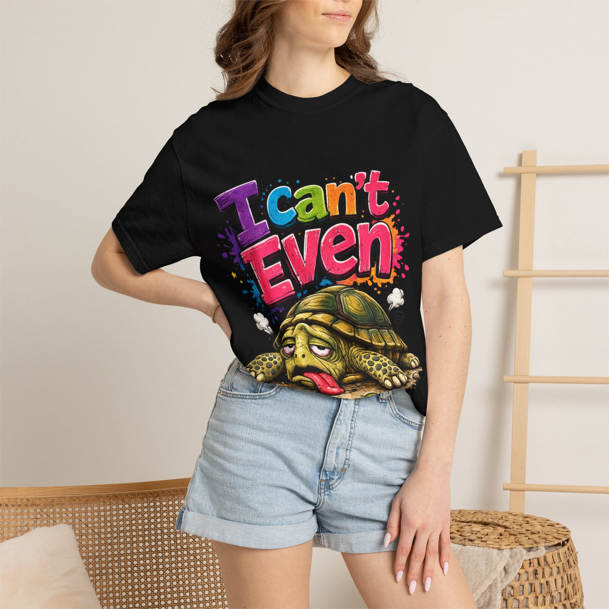 I Can't Even Turtle graphic tee | T-Shirt
