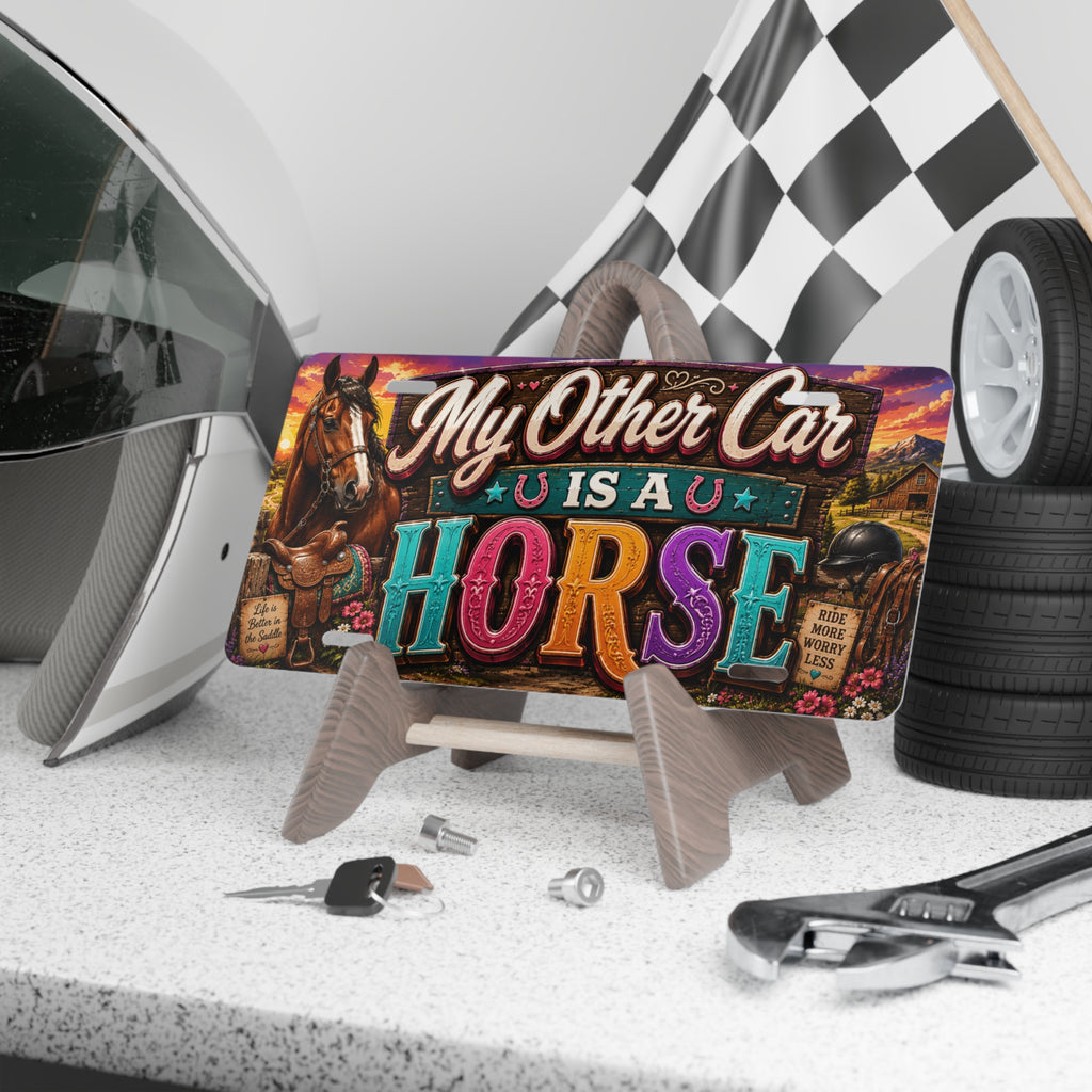 My Other Car Is A Horse Vanity Plate | Horse License Plate