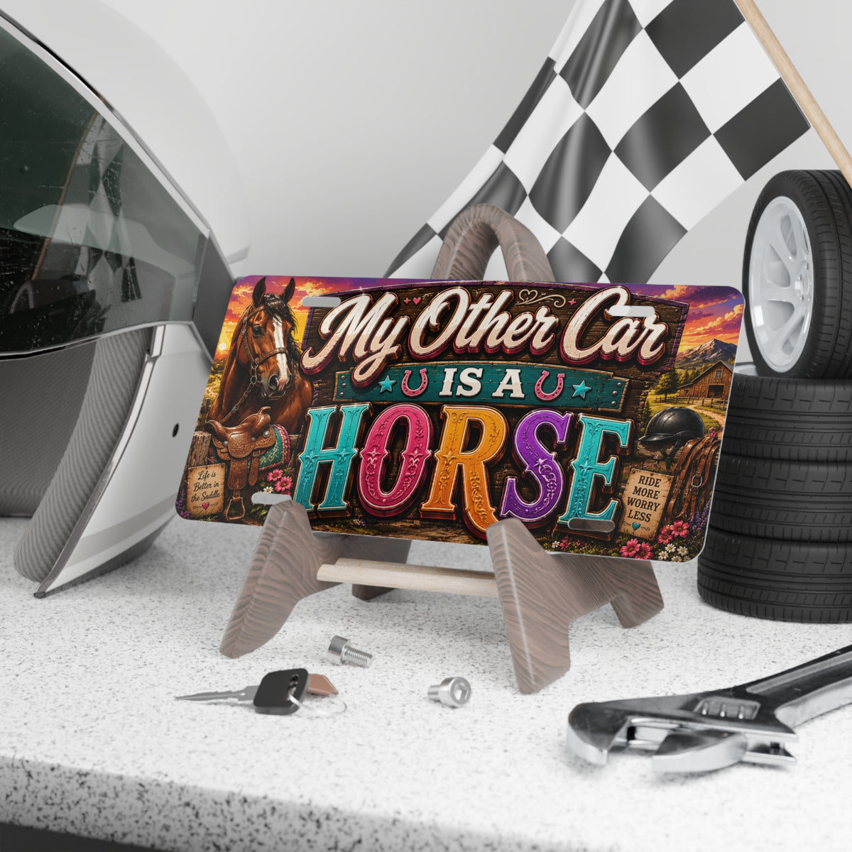 My Other Car Is A Horse Vanity Plate | Horse License Plate