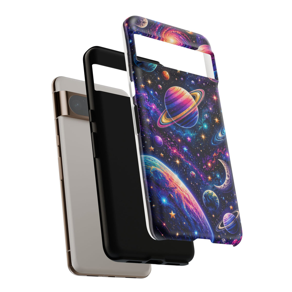 Colorful Galaxy Planets phone case | Tough Case