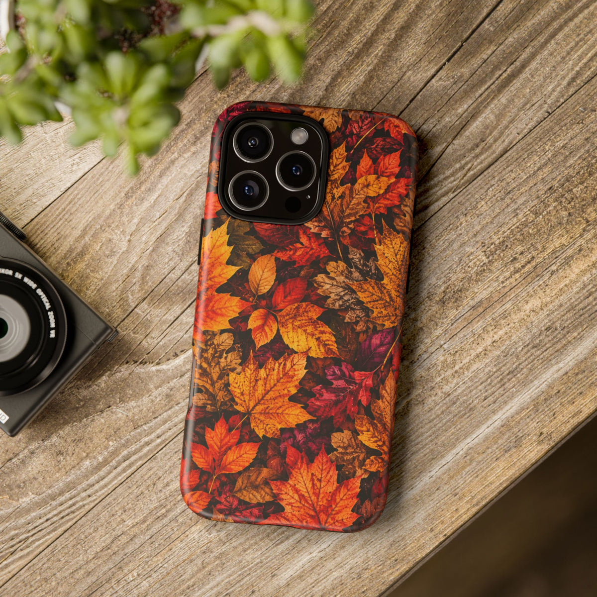 Autumn Leaves Tough Phone Case — Fall Foliage Protective Cover