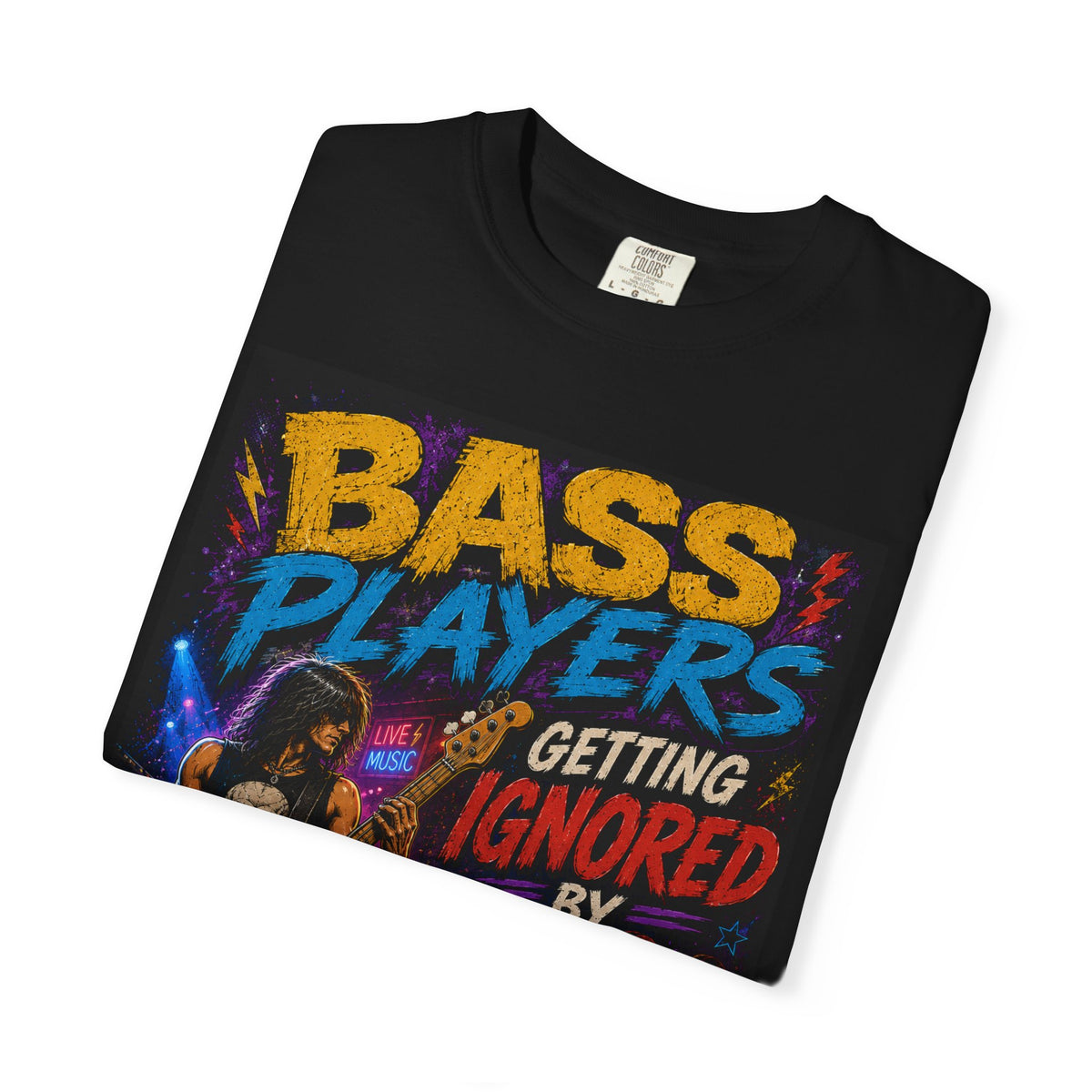 Bass Players Getting Ignored by Chicks T-Shirt | Vintage Rock Bassist 1951