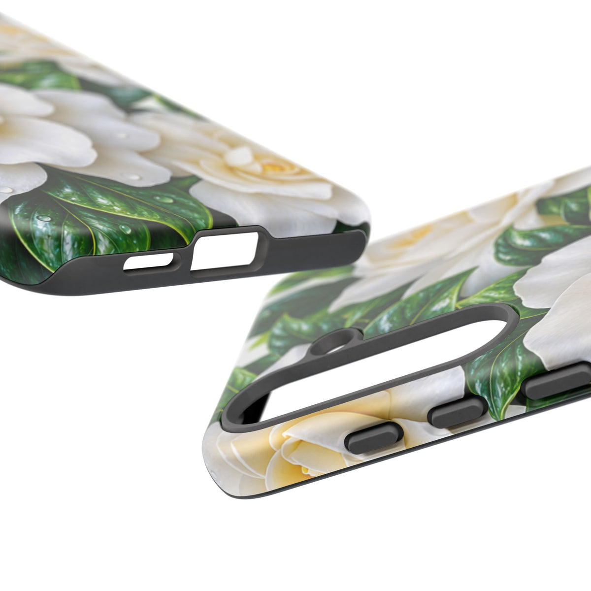 Floral Camellia Tough Case — White Gardenia Phone Cover